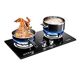 【Production thermique élevée】: Parmi les deux fours de la cuisinière à gaz, la puissance du four gauche est de NG-4,8KW ; GPL-4,5KW, la puissance du four droit est de NG-5,2KW ; LPG-4.8KW, la puissance de sortie élevée peut satisfaire votre désir de toutes sortes de plats délicieux répondant à des besoins différents.