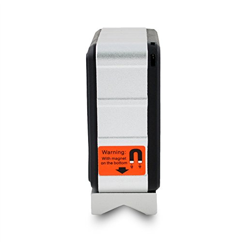 Gemred Digital Angle Gauge (Aluminum-With V-Groove Bottom & Hold) #TOP3