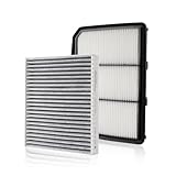 Forccord Cabin & Engine Air Filter Fit for 2017-2024 Nissan Titan V8 5.6L Activated Carbon Cabin