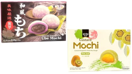 Japanese Mochi Sweet Rice Dessert (COMBO, UBE MOCHI)