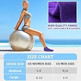 HYCLES 4 Pairs Non Slip Yoga Socks with Grip -Pilates Socks for Men and Women Anti Slip Grippy Sock for Yoga, Pilates, Barre, Home, Hospital UK 7-10 - Image 7