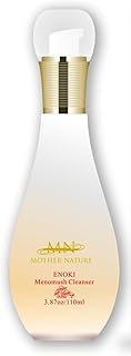 MN Mother Nature Enoki Menomush Cleanser | 110ML Gentle Facial Wash with Fu-ling & Chaga Mushroom Extracts | Deeply Cleansing to Soothe, Balance & Nourish Skin | Organic, Natural, Made in USA