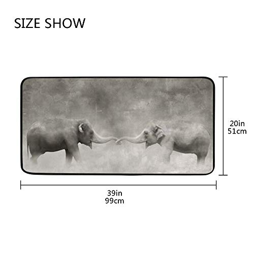 Tapis de cuisine antidérapant 39x20 imperméable lavable en machine