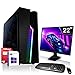 Produktbild Gaming Komplett PC Set|AMD Athlon 300GE|Marken Board|22 Zoll Monitor|Radeon RX Vega3 3-Core Grafikchip|120GB SSD|Windows 10 Pro|WLAN|3 Jahre Garantie