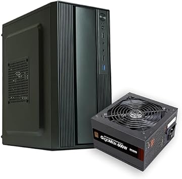 Zalman T6 MINI M-ATX PC Case + 600W 80 Plus Bronze Power Supply ATX PSU