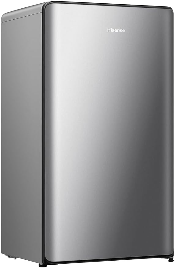 Hisense RR106D4CBE Frigorifero nero shadow a porta singola con design curvilineo, zona congelatore a 3 stelle, 82 L, classe E Classe E 82 litri Nero - Immagine 4