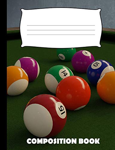Composition Book: Billiards Composition Notebook Wide Ruled