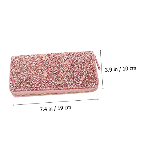 Fashionable Women's Long Wallet Rfid Handbag for Women Lady Purse Shiny Purse Crossbody3