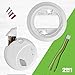 First Alert BRK Interconnect Hardwire Combination Smoke & Carbon Monoxide Alarm with Battery Backup & Voice Alerts, 1-Pack
