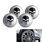 4PCS Wheel Cover Center Caps Sticker, Car Wheel Center Hub Cap Kit, 2.2In Waterproof Durable Vehicle Hub Decorative Decal, Center Logo Emblem Modification Hub Cover with Cap Lug Nut Cover