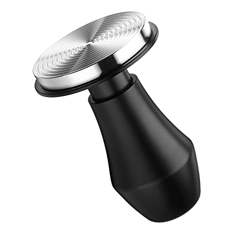 Normcore 53.3mm Spring Loaded Tamper - Espresso Coffee Tamper With Stainless Steel Ripple Base - 15lb / 25lb / 30lbs Replacement Springs - Anodized Aluminum Handle and Stand Cover