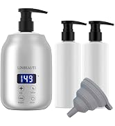 LINBEAUTI Massage Oil Warmer with Two Oil Bottle, Lotion Bottle Warmer Heater, Smart Touch Key El...