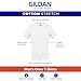 Gildan Men's Cotton Stretch T-Shirts, Multipack, Black Soot (Crew 3-Pack), Large