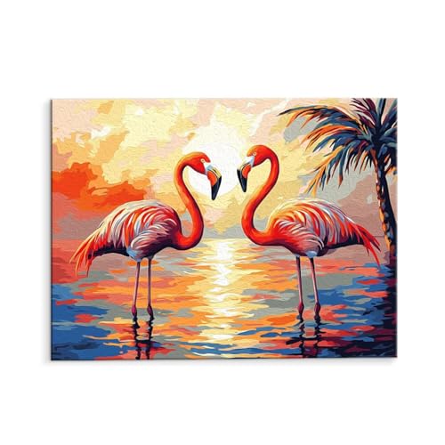 DIY G t~SH Paint by Numbers hG Lbg l ʂ肦 q̗phGLoXNtg LoXA[g uVƃANG̋, CeA rO, ւ̃Mtg 30x40cm (t[