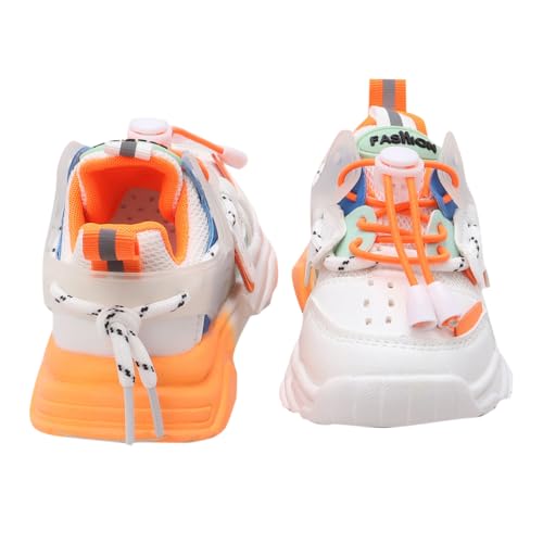 Image of Hopscotch Boys Lace Up Athletic Shoes in White Color
