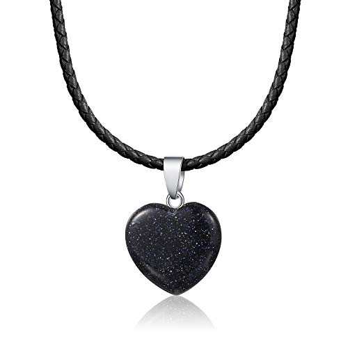 60 Pieces Heart Shaped Stone Pendants Chakra Beads Diy Crystal Charms Diy Stone Heart Pendants For Valentines Day Diy Jewelry Necklace Keychains Earring Crafts Supplies, Assorted Color #TOP6