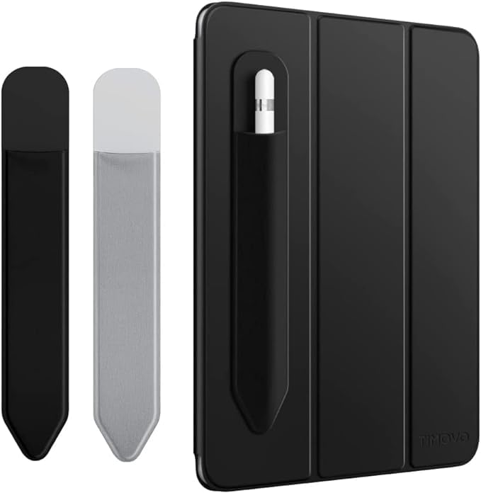 Pencil Holder Compatible with Apple Pencil 2nd Generation and 1st Gen, Elastic Pencil Pouch Accessories Design for iPad. (Black + Grey (2 Pack))-image-45