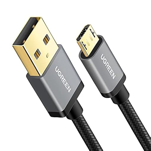 UGREEN Cable Micro USB Carga Rápida de Nylon QC3.0/2.0, Compatible con Galaxy S7 S6 A7 A6 A5, Redmi Note 5 (1 Metro) | Ya disponible en tu tienda friki favorita! En mundofriki.es!