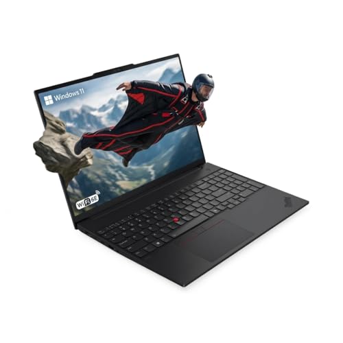 Image of Lenovo ThinkPad E16 Gen 3 Laptop, 16 inch WUXGA IPS Display, Intel Ultra 7 255H 16-Core, Intel Arc 140T Graphics, 32GB DDR5 4TB SSD, Thunderbolt 4, Wi-Fi 6E, 720p HD Camera, Win11 Home