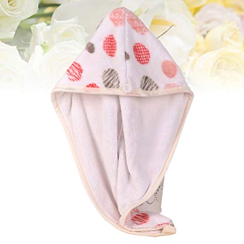 Minkissy Cabelo Toalha De Secagem Rápida Velo Coral Banho Cabelo Toalha De Microfibra de Cabelo Toal