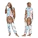 Yuiboo Candy-colored Doggy CrowdAdult Unisex One Piecing Pajamas for Man Women Funny Hooded Costumes
