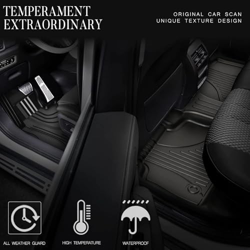 Floor Mats &Cargo Mat Compatible with 2020-2025 2026 Ford Explorer 6-Seat Custom Waterproof Floor Liner Trunk Liner Set Accessories for Ford Explorer (Includes XLT/Active/ST-Line/ST/Platinum) - 1