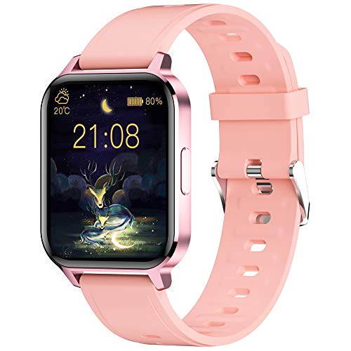 WallPacle Smart Watch, Fitness Tracker 1.7 for Android Phones, Fit Watch with Heart Rate and Sleep Monitor, Activity Tracker with IP68 Waterproof Pedometer Smartwatch Step Counter for Women