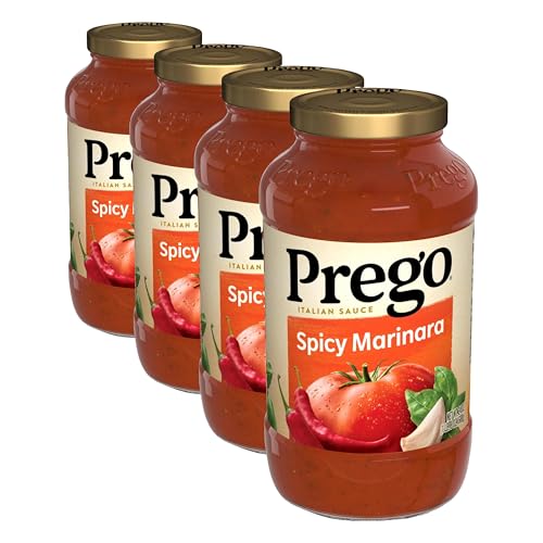 Image of Prego Spicy Marinara Pasta Sauce, 24 oz Jar (Pack of 4)
