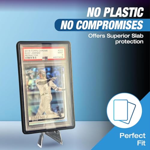 Protector de tarjetas PSA de metal con tres estuches magnéticos anti UV 5