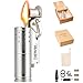 Vintage Lighter,Brass Lighter Wheel Kerosene Lighter Creative Personality Retro Copper Starter Windproof for Collection/Decorative/Gift/Present