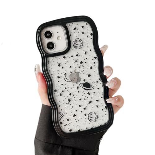 ZTOFERA for iPhone 11 Case 6.1" with Star Space Pattern,Black