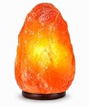 SOLMIST 2-3 KG Pink Himalayan Rock Salt Lamp - Natural Hand Crafted with Complete Electric Fitting - Wooden Base Calming Atmosphere Night Lamp - Great as a Gift UK Switch [Energy Class G]