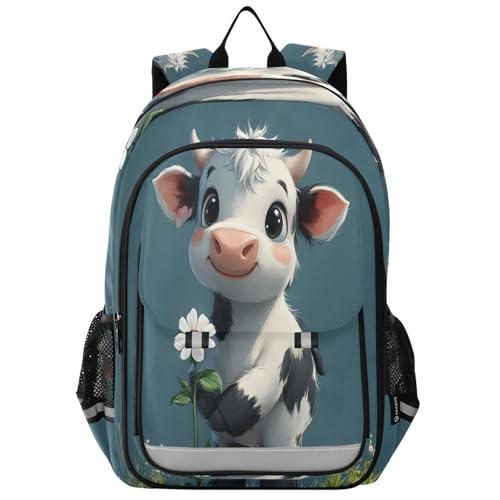 Sac à dos d'école vache mignon pour ranger toutes les affaires