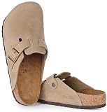 Birkenstock Boston, chodaki uniseks dla dorosłych, Brązowy tabacco 960811-38 EU