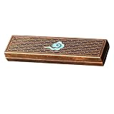 YunZCHENSH Incense Storage Coffin Box Vintage Incense Holder with Fireproof Cotton Decorative Ash Ca