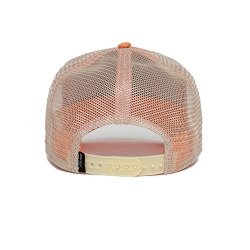 Goorin Bros. The Farm Adjustable Snapback Mesh Trucker Hat, Coral Flirty Bird, One Size #TOP2