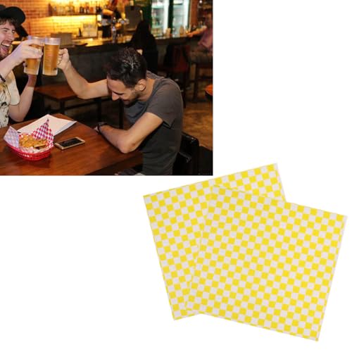 Papel antiadherente para alimentos con absorción de aceite y resistente para hornear, 100 uds 4