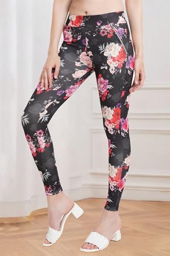 Image of POPWINGS Casual Solid Jeggings for Women || Jeggings for Women High Waist || Stylish Western Women Jeggings for Summer Wear Multicolour