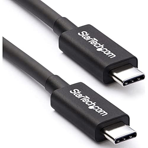 StarTech 1.6ft/50cm Passive Thunderbolt 3 Cable 40Gbps 100W PD 5K Black