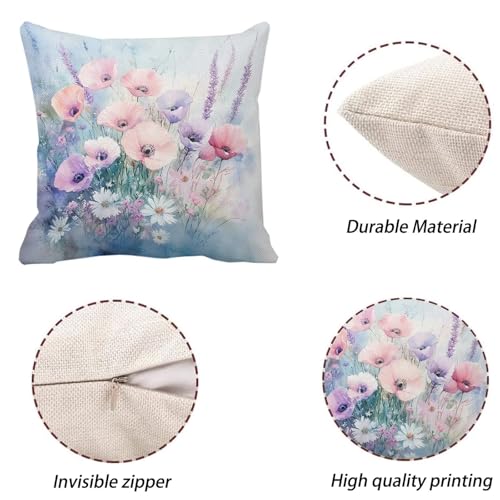 Décoratifs canape taie oreiller violet et rose imperméable de haute qualité - 6