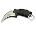 Vulcan Gear Tactical Hawkbill Karambit Knife with Sheath and Cord Silver blade