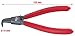 Circlip pliers for external circlips, angled, 12-25 mm
