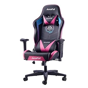 AutoFull Gaming Chair Racing stijl Ergonomische High-Back bureaustoel met Pu Leer, Verstelbare Hoogte en armen…