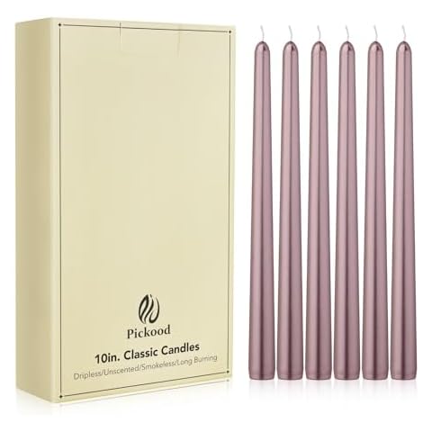 Pickood Rose Gold Taper Candles Cover