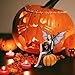 Comfy Hour Fairyland Collection 6” Dark Fairy Witch Holding and Sits on a Pumpkin, Polyresin Figurine, Halloween Theme Gift, Home Decoration and Collectibles