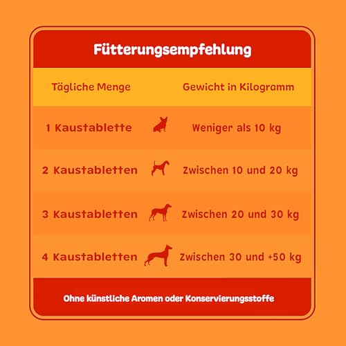 Probiotika Hund - (135 Verdauungssnacks + 9 Milliarden KBE) - Natürliches Supplement bei Durchfall für Verdauung & Darmflora