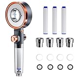 シャワーヘッド マイクロナノバブル 【塩素除去・極細水流・80%節水】 シャワーヘッド 高水圧 手元止水 3段階モード 4種類アダプター付き 軽量 保温 保湿 水漏れ防止 ミスト G1/2接続規格 毛穴汚れ除去 分解可能 掃除便利 塩素除去フィルター3本付き 取付簡単 国際汎用基準ジョイント