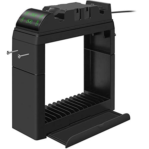 Game Storage Tower for Nintendo Switch, Kinvoca Switch Organizer Compatible with Console and Switch Accessories, Multi-function Charging Station with Fast Charger - Thumbnail 5