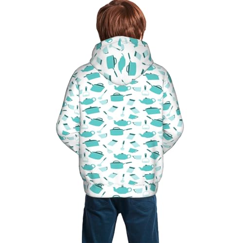 Utensiles Kid Hoodies Boys Sweatshirts Girls Pullover with Pocket4