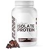 RAW Whey Isolate Protein Powder, Dark Chocolate - 100% Grass-Fed Sports Nutrition Whey Protein Powder for Muscle Growth & Recovery - Low-Fat, Low Carb, Naturally Flavored & Sweetened - 25 Servings